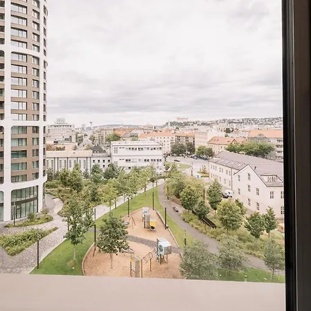 Apartmán Skau Sky Park By Zaha Hadid 22 Floor 1 Tower Panoramic View Free Parking