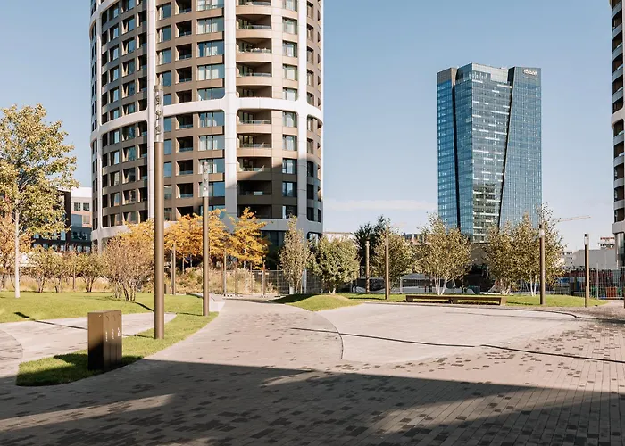 شقة Skau Sky Park By Zaha Hadid 22 Floor 1 Tower Panoramic View Free Parking