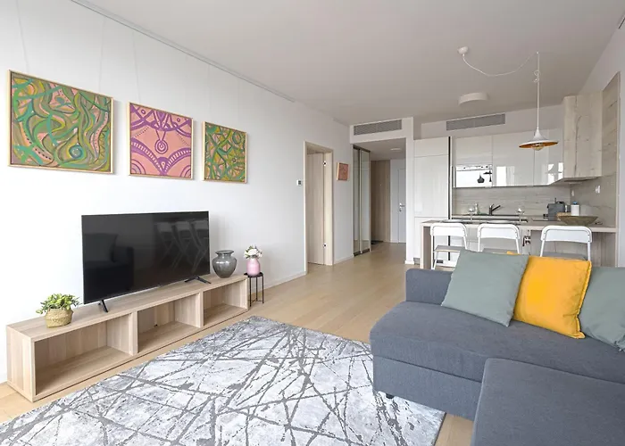 شقة Skau Sky Park By Zaha Hadid 22 Floor 1 Tower Panoramic View Free Parking براتسيلافا